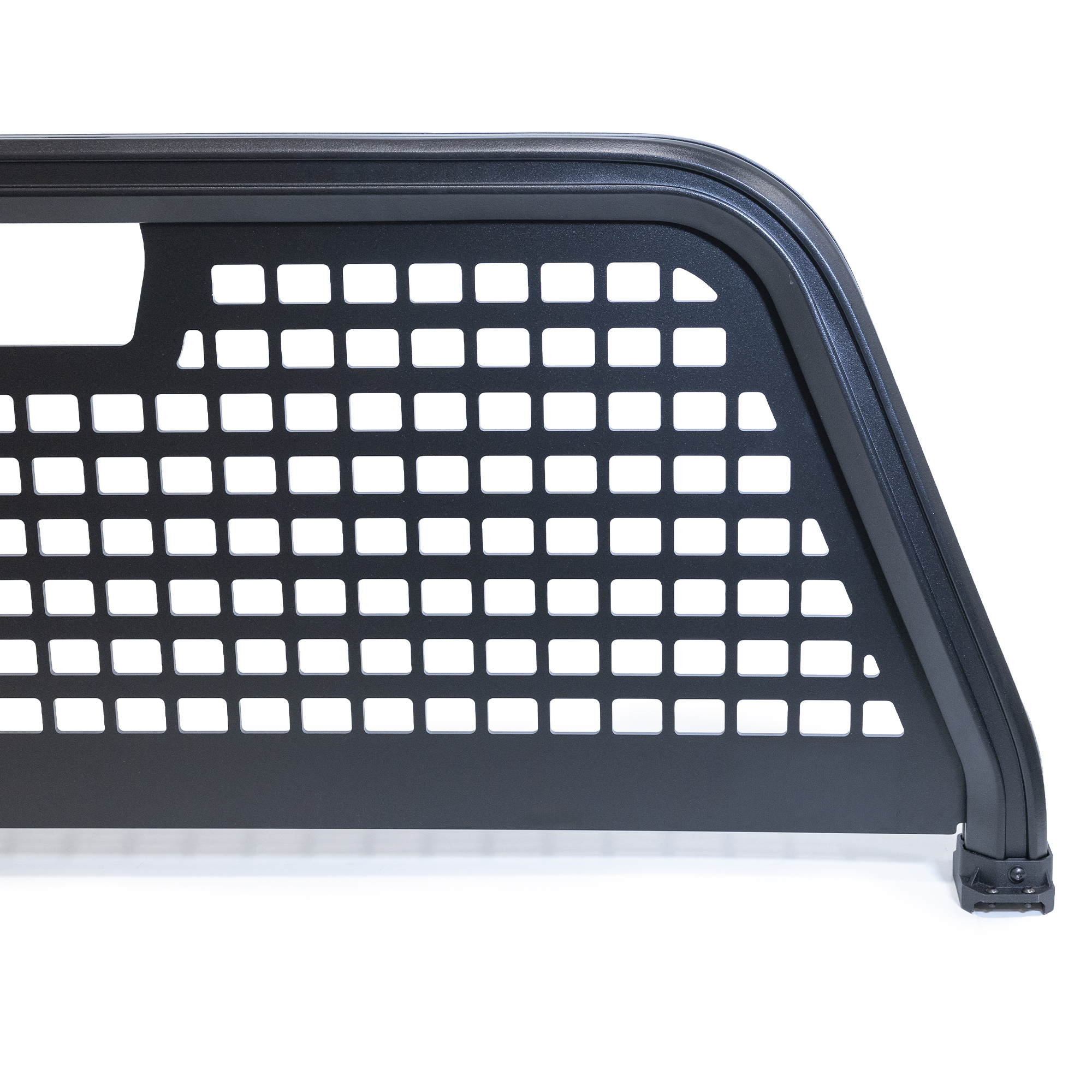 Precision-formed, single-piece aluminum frame with a black powder-coated finish Precision-formed, single-piece aluminum frame with a black powder-coated finish