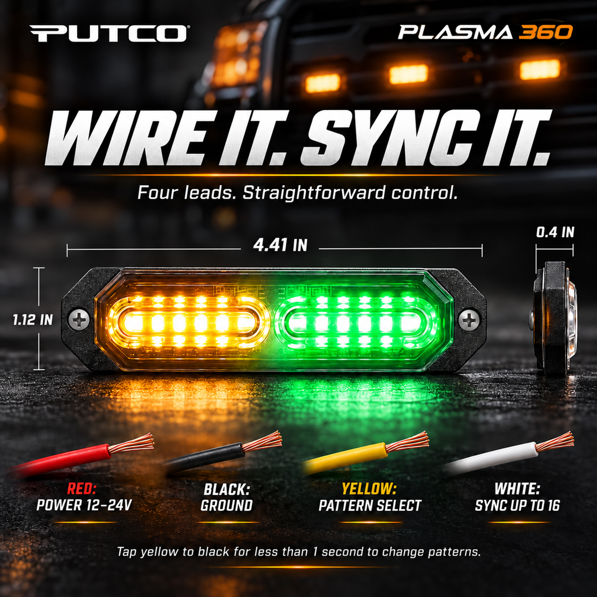 Plasma 360 - Amber Green - Sync Plasma 360 - Amber Green - Sync