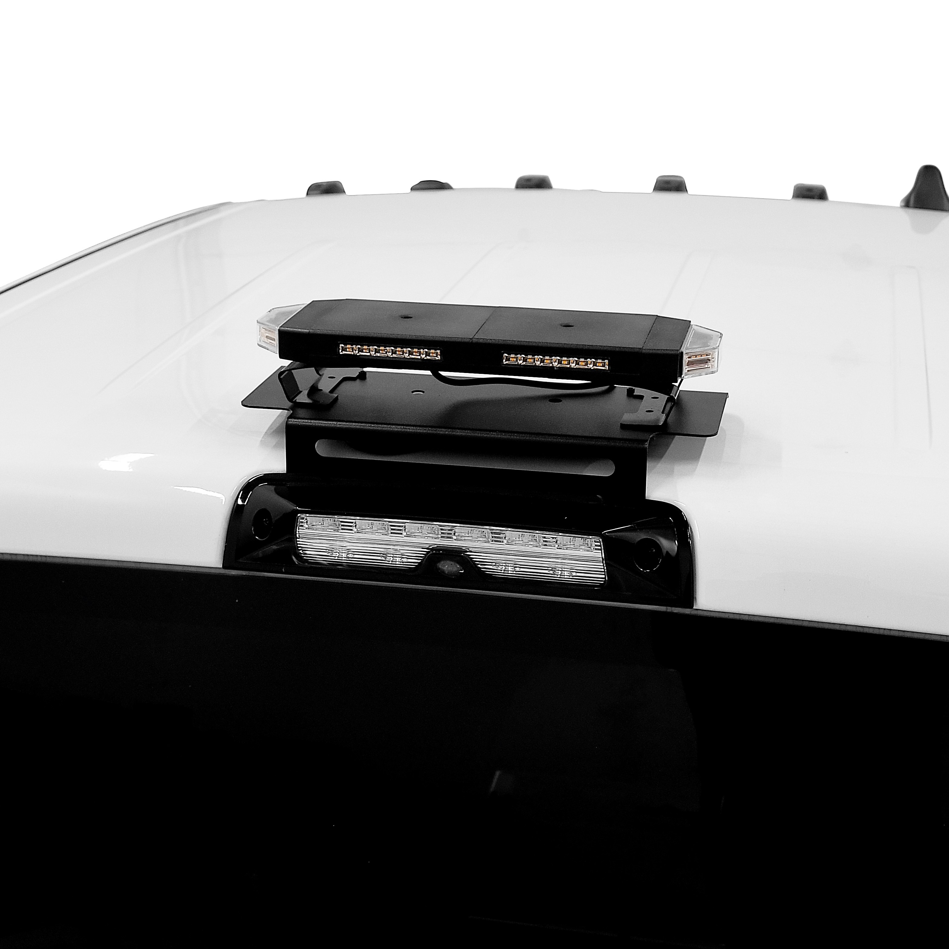 950004&950116 - Putco 16" Hornet Stealth Roof Top LED Lightbar Brake Light Mount Bracket Fits Dodge Ram Trucks 1500 2009-2023 (Also fits 1500 w/ 5 Lug Wheels 2019-2023)