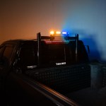 Putco 16in Tri-Hornet LED Rooftop Strobe Light Bar with BackRack Mount