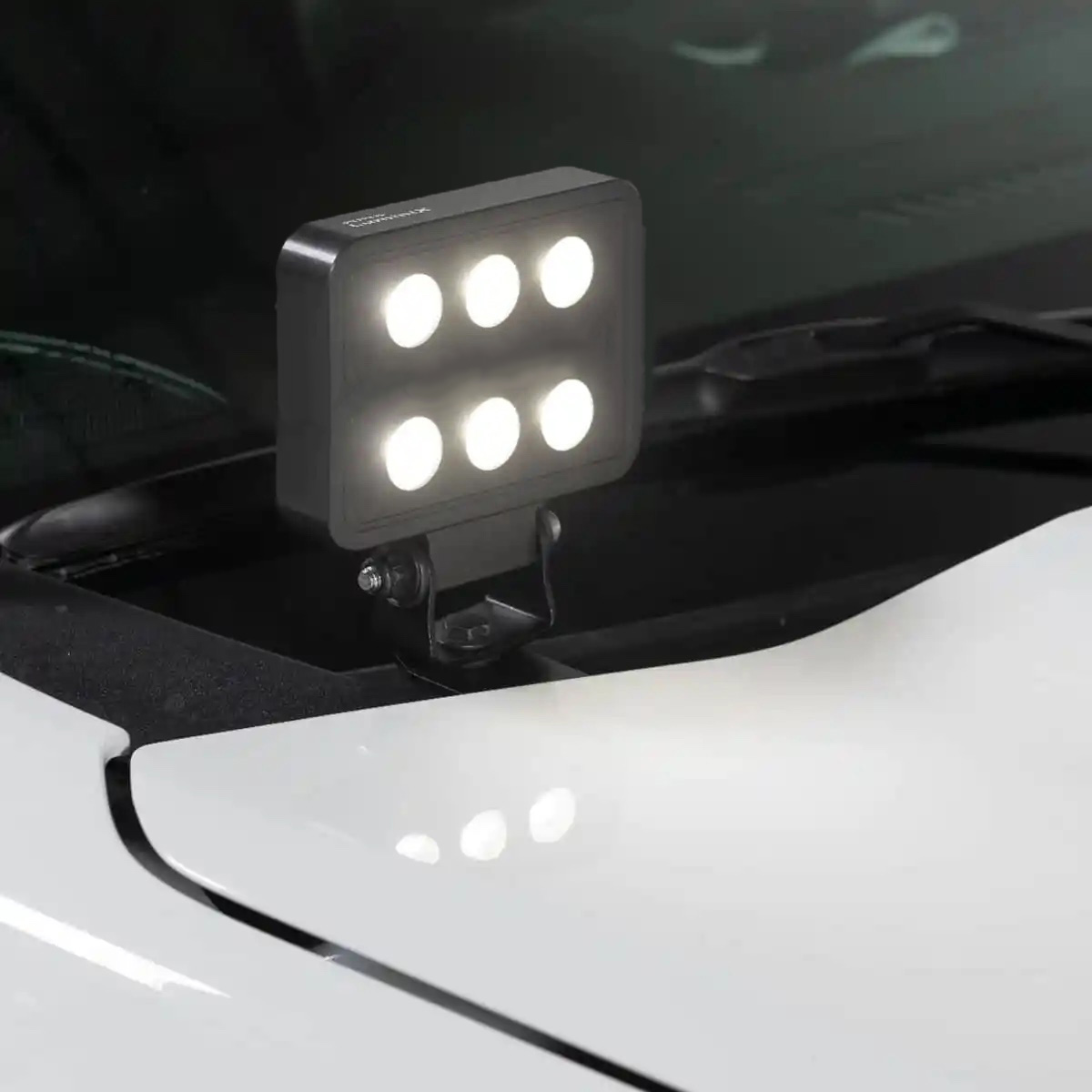 Putco Custom Hood Light Brackets with Luminix Pod Lights Kit
