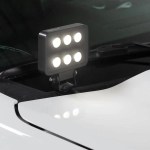 Custom Hood Light Brackets with Luminix Pod 6 Lights Kit