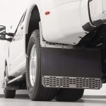 Putco Brushed Stainless Steel HEX Mud Skins-Ford Super Duty Dually