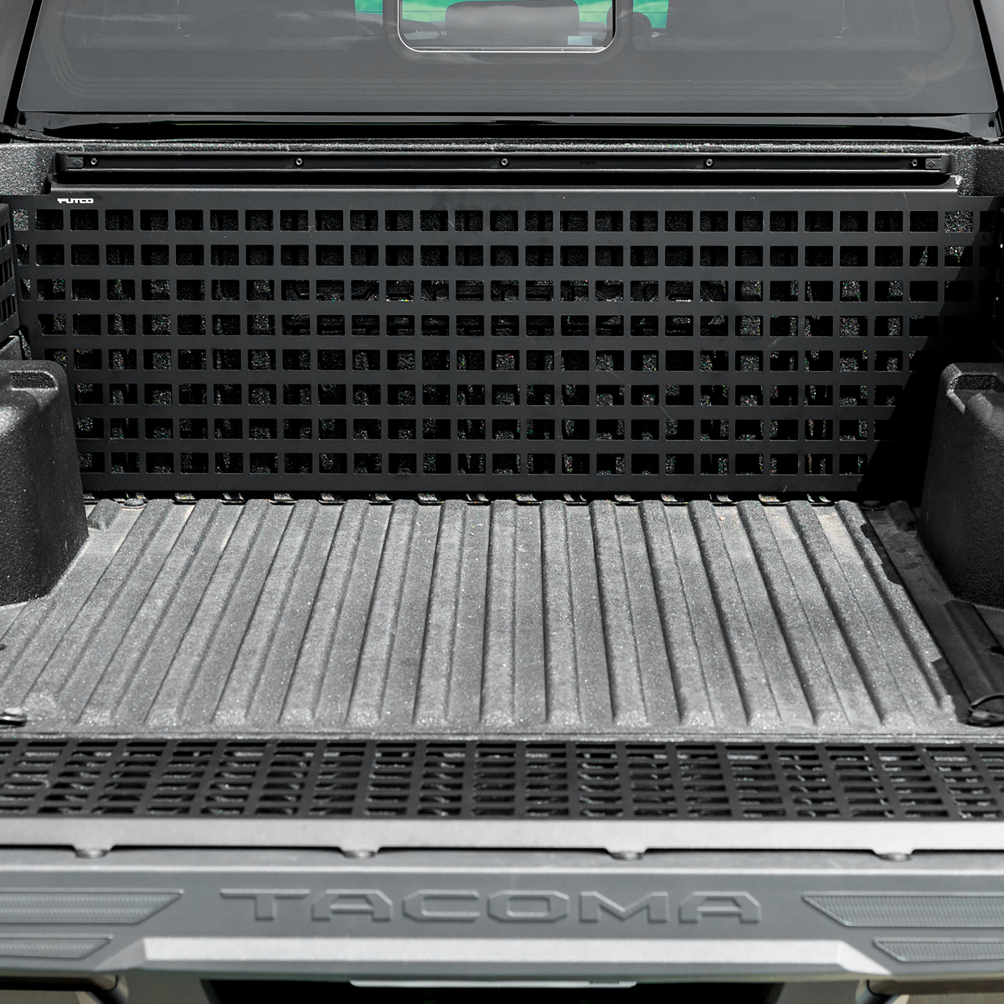 Hooke Road Tailgate Fixing Plate For Toyota Tacoma 2005-2021 – Black Plastic Panel
