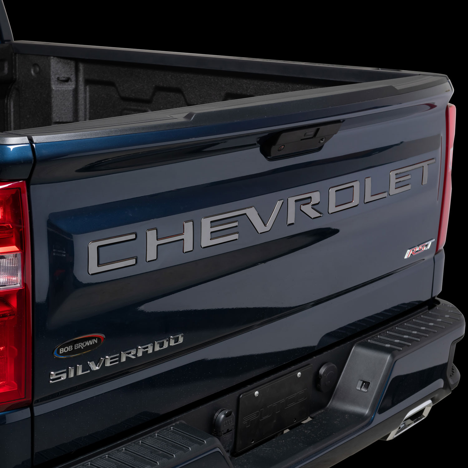 Chevrolet Tailgate Emblem Black Logo – Fits Silverado Colorado 2014-2019, OEM Style 22786435