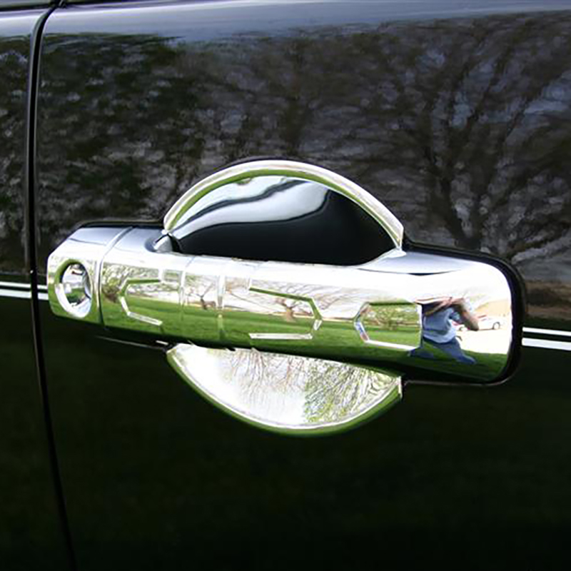 400243 - Putco Chrome Door Handle Covers Fits Chevy Silverado / GMC Sierra  Regular Cab 2014-2019 - Front Door Handle Covers