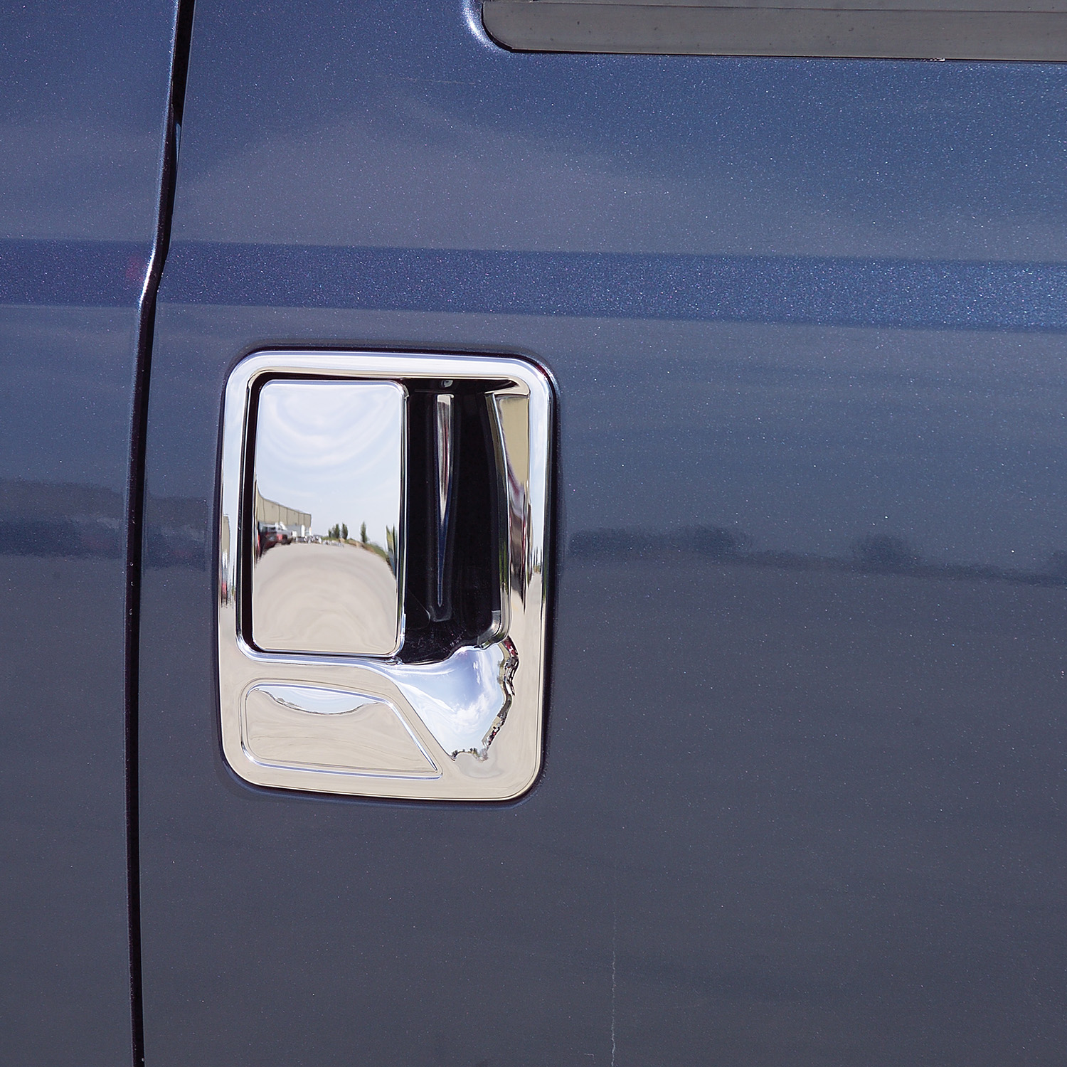 Outside Door Handle - Chrome - Curved Handle - Ford Pickup & Panel Truck
