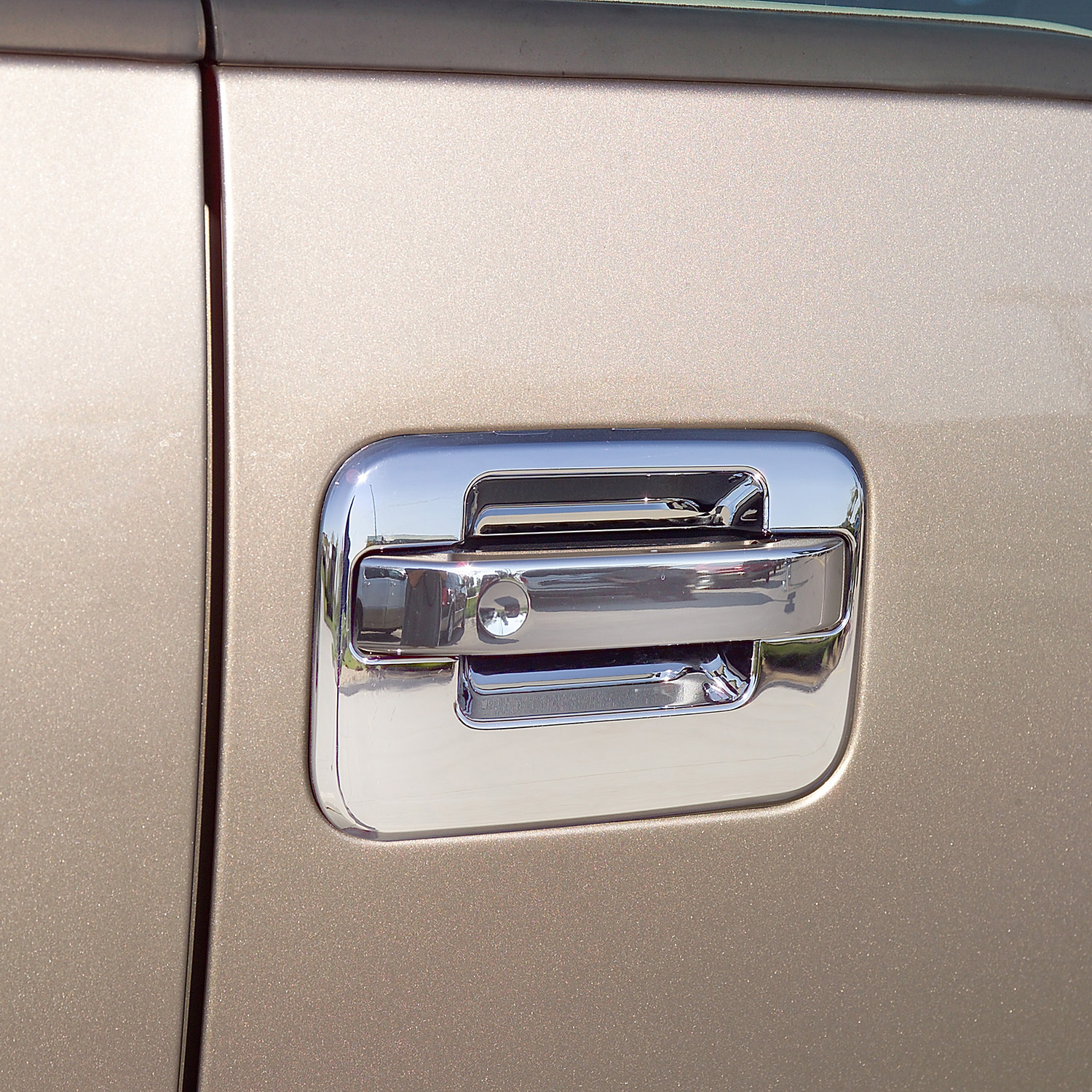 Center Section Only Putco Chrome Door Handle Covers for Ford F150 4DR 