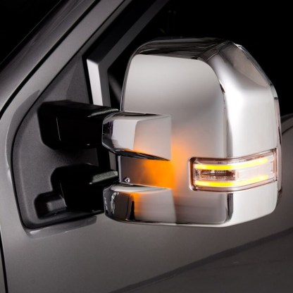 Putco Chrome Mirror Covers - Fits Ford F150, F250, F350 2017-2024 w Towing Mirrors ( Chrome