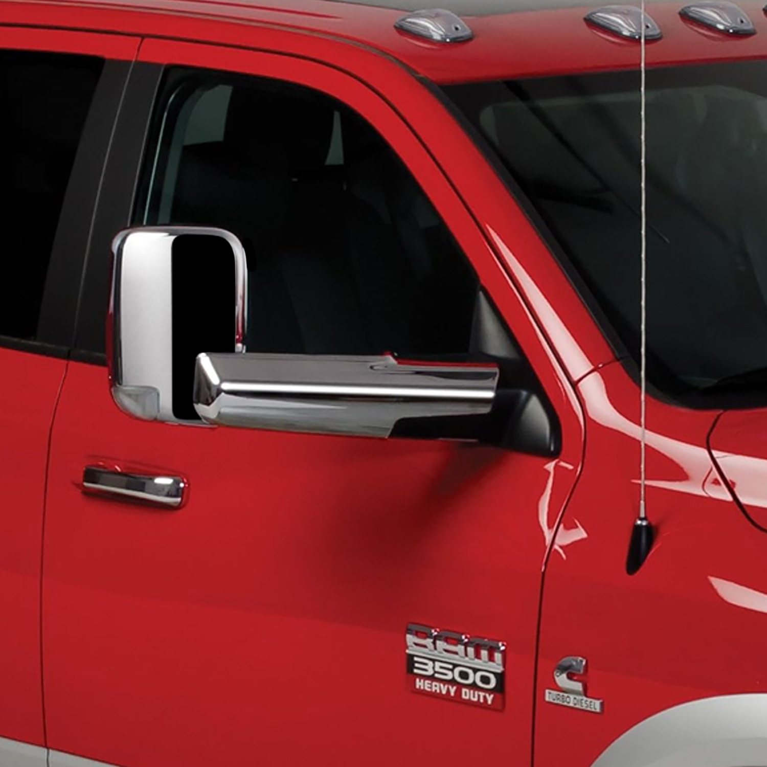400520 - Putco Chrome Mirror Covers - Fits Ram Truck 2010-2023 w/Towing  Mirrors, w/Turn Signals