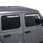 Putco Element Chrome Vent Visors - 4 Piece- Jeep Gladiator