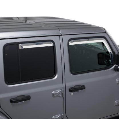 Putco Element Chrome Vent Visors - 4 Piece- Jeep Gladiator