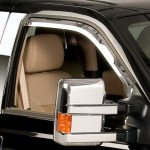Putco Element Chrome Vent Visors - Front Pair- Ford SuperDuty