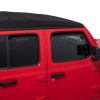 Putco Element Tinted Window Deflectors - Fits 20-25 Jeep Gladiator 18-25 Wrangler - In Channel - Front & Rear Putco Element Tinted Window Deflectors - Fits 20-25 Jeep Gladiator 18-25 Wrangler - In Channel - Front & Rear