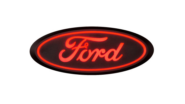 Ford LED Emblem - Red for Rear