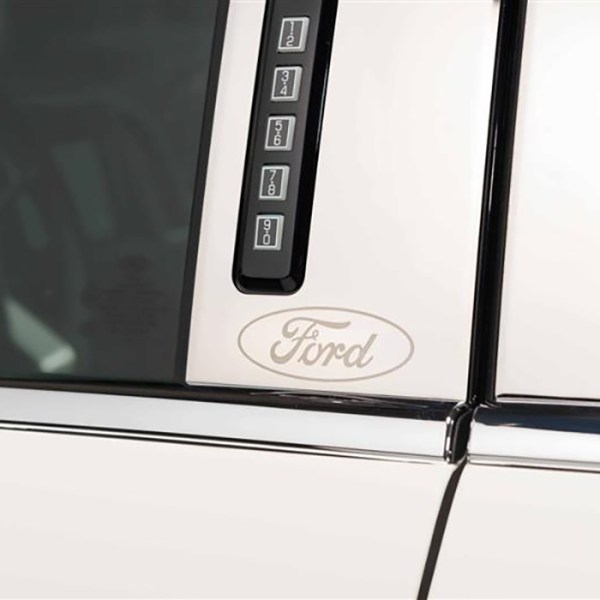 Putco Ford Logo Stainless Steel Pillar Posts Trim Kit - Ford Logo