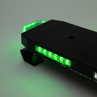 Putco Green LED Rooftop Light Bar Strobe - Close Up