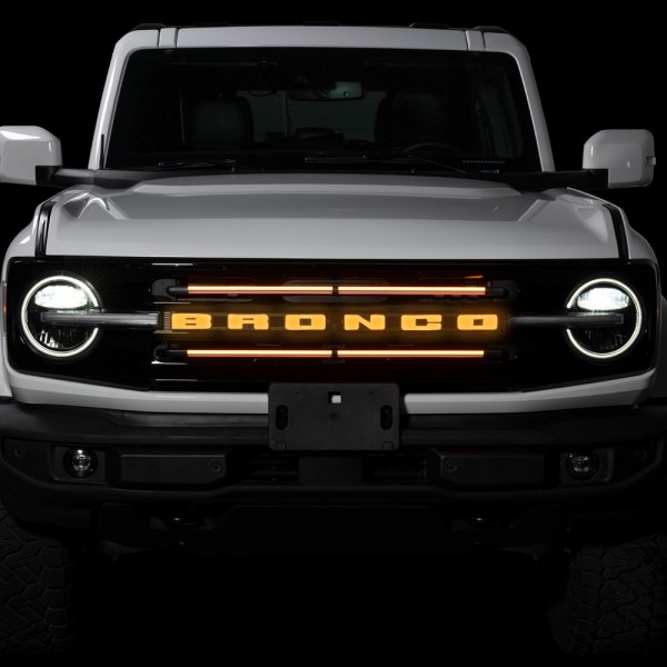 Putco Luminix Ford Bronco LED Grille Emblem - Raptor Amber