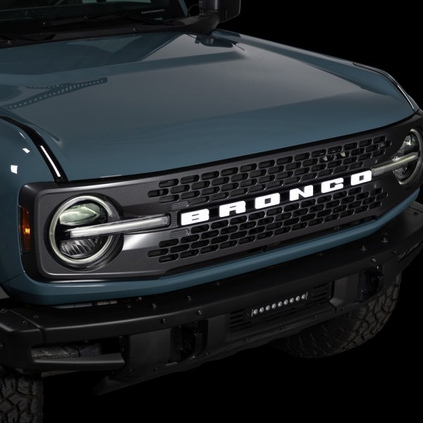 Putco Luminix Ford Bronco LED Grille Emblem-Side View