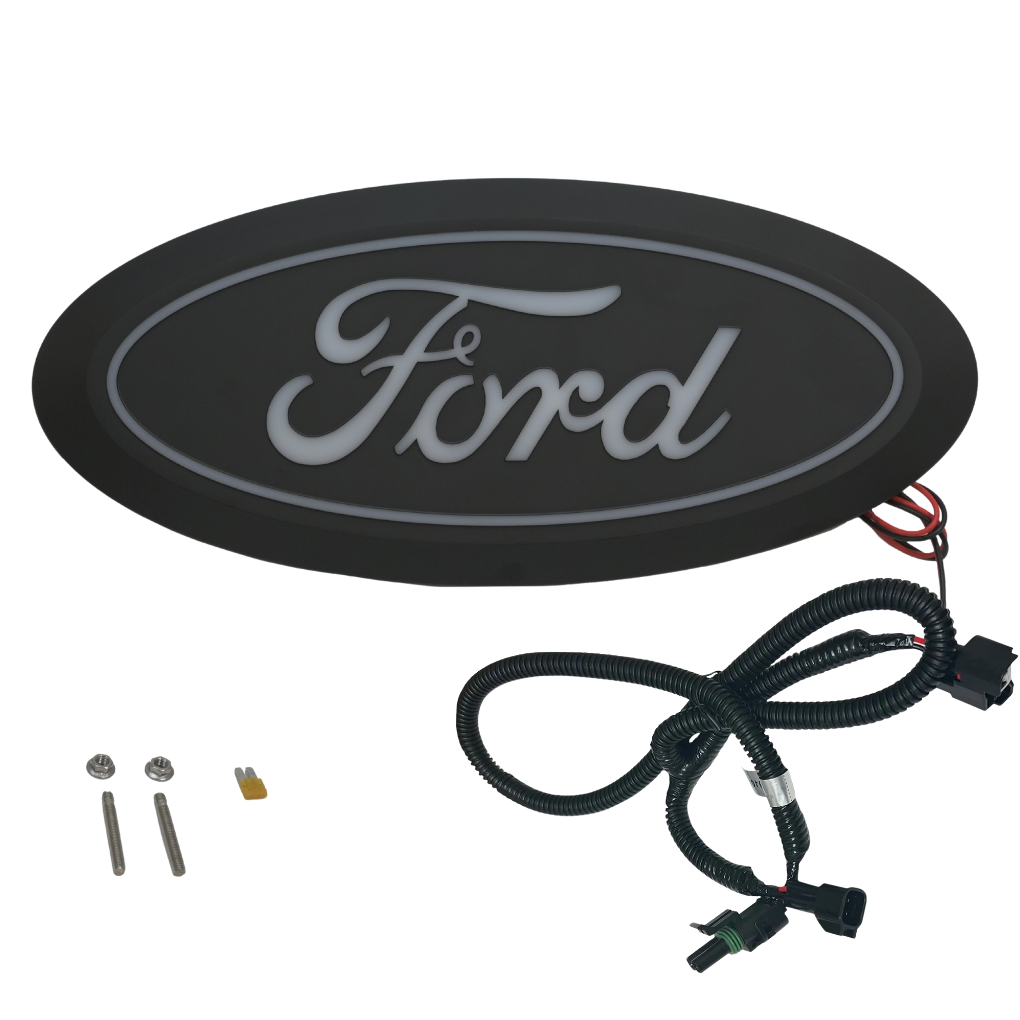 92653&529109-X - Putco Luminix White Oval LED Grille Emblem Fits