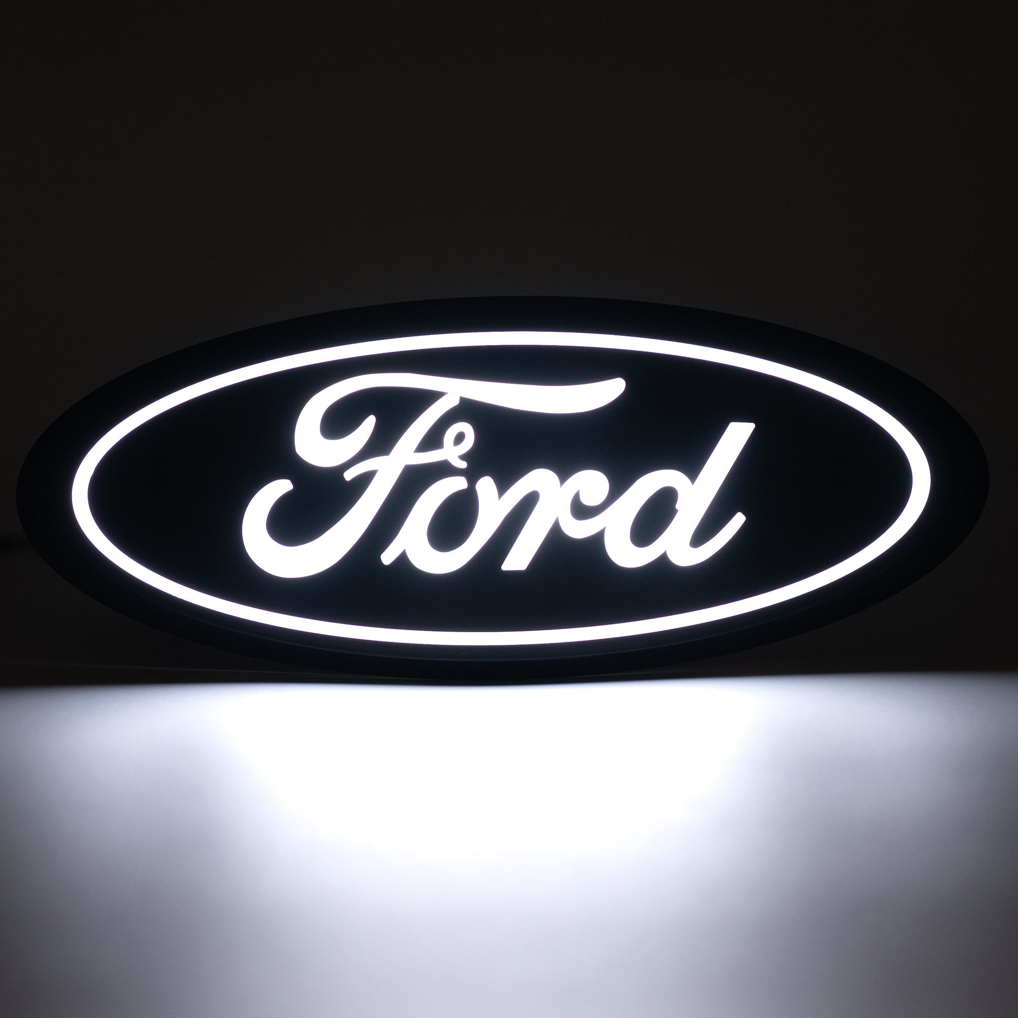 92651-X - Putco Luminix White LED Oval Light Up Grille Emblem Fits