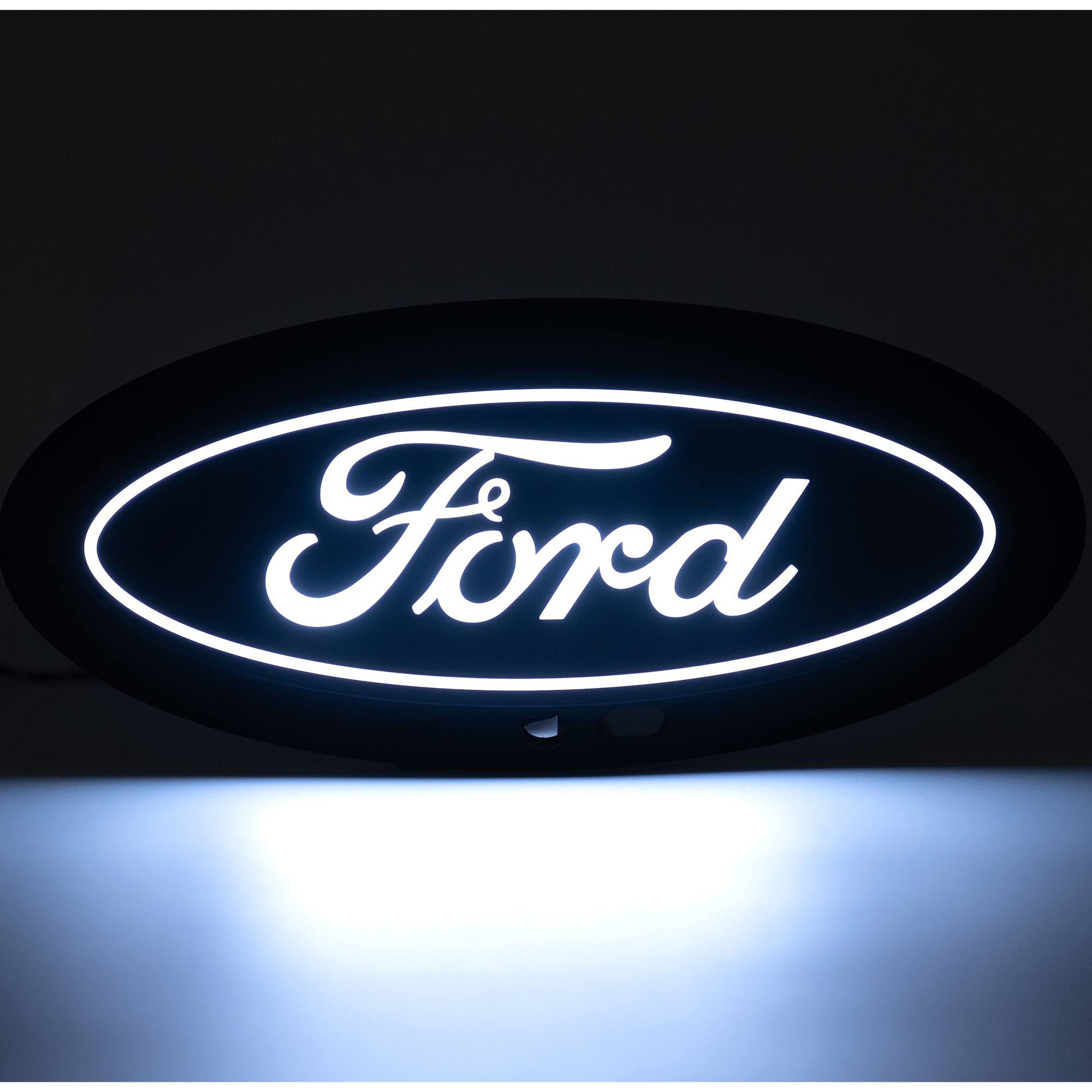 92801 - Putco Luminix White LED Oval Light Up Grille Emblem - Fits