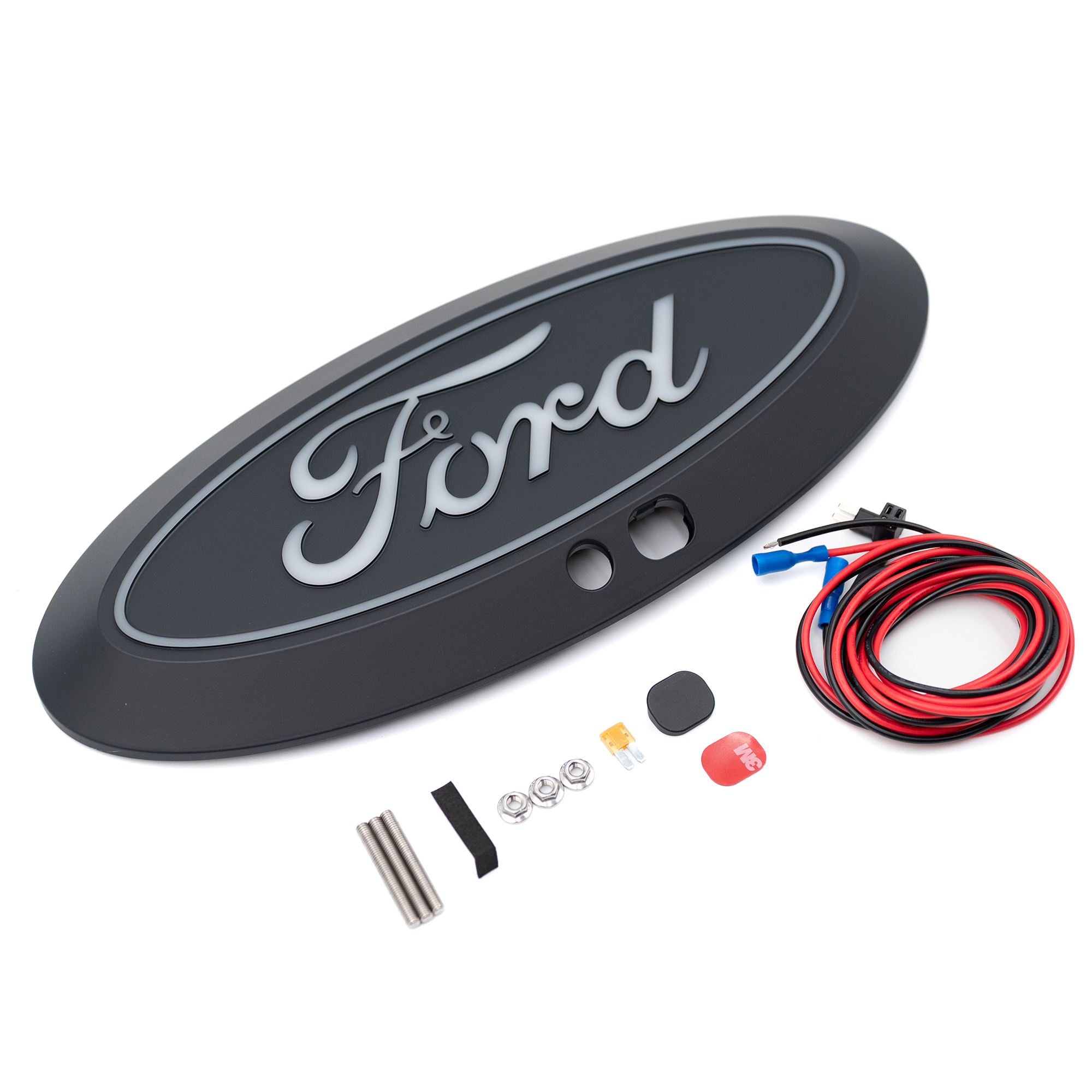 92801-X - Putco Luminix White LED Oval Light Up Grille Emblem Fits