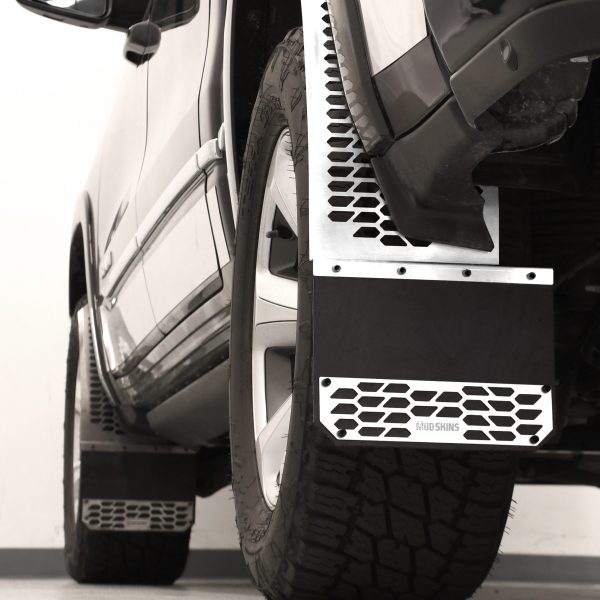 Putco Polished Stainless Steel HEX Mud Skins-Dodge Ram