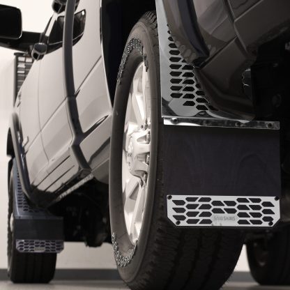 Putco Polished Stainless Steel HEX Mud Skins- Ram Truck