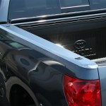 Stainless Steel Bed Rail Caps with Stake Pocket Holes on Toyota Tundra