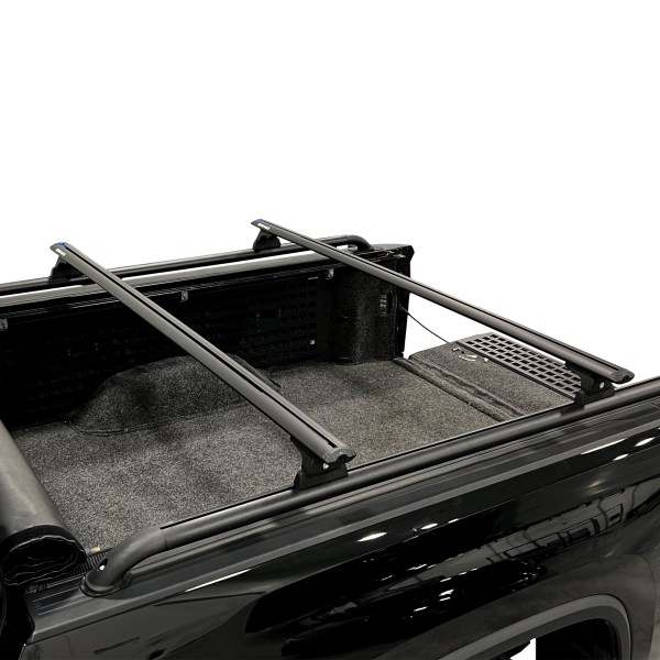 Putco TSlot Black Locker Side Bed Rails & Rhino Rack Vortex Rack