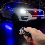 Luminix Tap-N-Sync Programable Wireless Remote - Works with E-BLADE Strobe Light Bars ( Turn ON/OFF & Switch Speed, Colors and Patterns with a touch of a button)