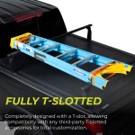 Featuring a fully T-slotted system on all rails, providing a completely modular setup for endless customization