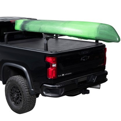 Putco Tec Rack with 10" Tall Uprights and Cross Bars on Chevy Silverado (Perfect for Weekend Adventures)