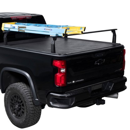 10" Tall Uprights and Cross Bars on Chevy Silverado (Perfect for the long work week and ready for weekend adventures)