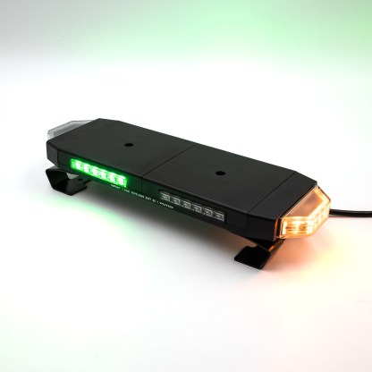 Putco Tri-Hornet LED Rooftop Strobe Light Bar Green & Amber Strobe