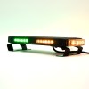 16 Tri-Hornet LED Rooftop Strobe Lights - Green & Amber Shown