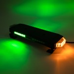 Putco Tri-Hornet LED Stealth Rooftop Strobe Light Bar (Amber & Green)