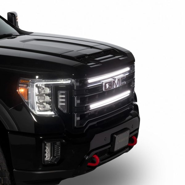 Putco Virtual Blade DRL LED Grille Light Bars, Universal fitment with an OEM Look (Side view)