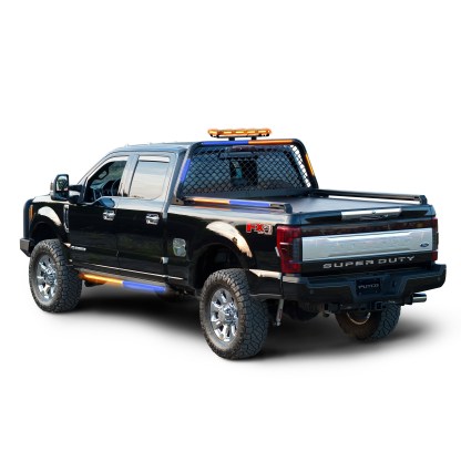 Putco Work Blades Amber Blue with white override.