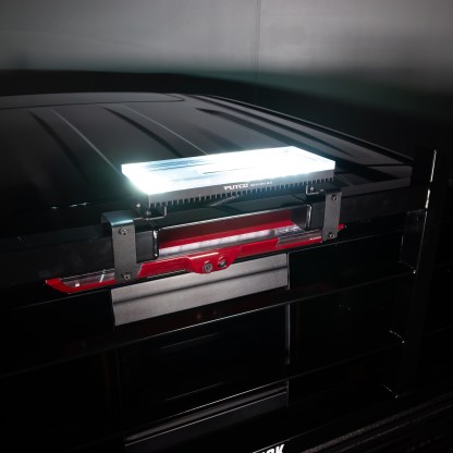 Putco YellowJacket LED Rooftop Strobe Light Bar with BackRack Mount - White Close Up