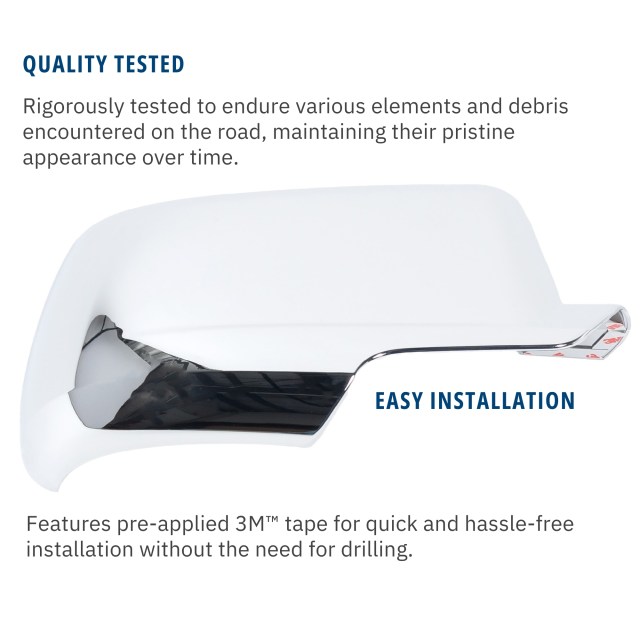 Premium Quality and Easy Installation with Pre-Applied 3M Tape.