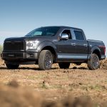 Ford F150 Logo Rocker Panels Installed - Stainless Steel