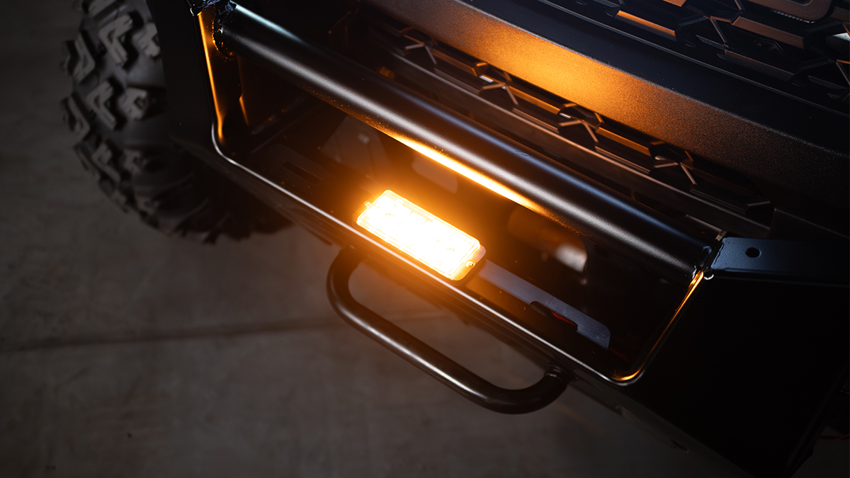 Stinger PRO 12 mounted to brush guard