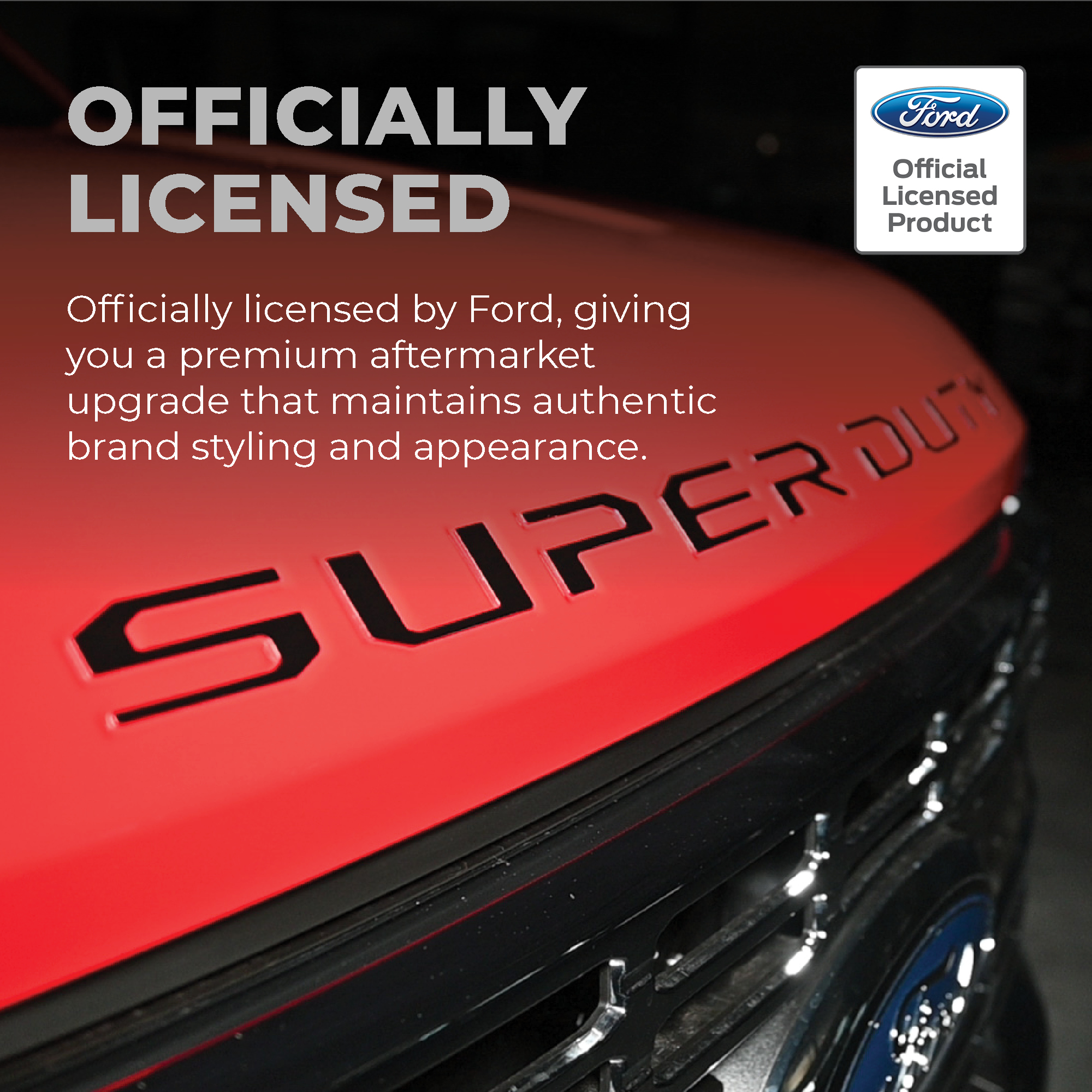 Super Duty Hood Letter Kit - Officially Licensed - Infographic