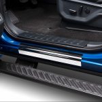 Super Duty Logo Door Sill Plates Kit Fits Ford F250, F350, F450, F550, 2023-2024 ( Driver Front View