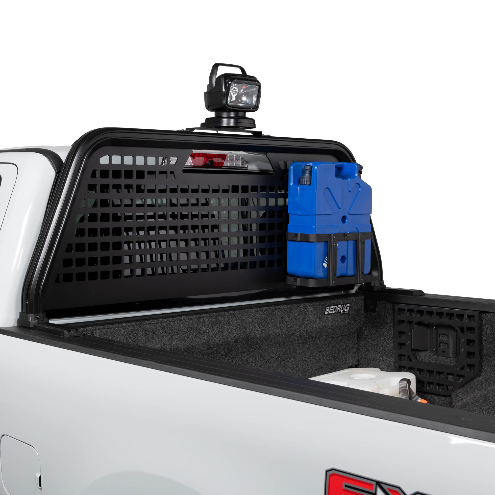 MOLLE Headache Rack Cargo Organization System for Truck Bed and Work Gear Management MOLLE Headache Rack Cargo Organization System for Truck Bed and Work Gear Management