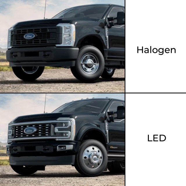 Quick Connect Harness fitment chart for Ford Super Duty LED Emblem