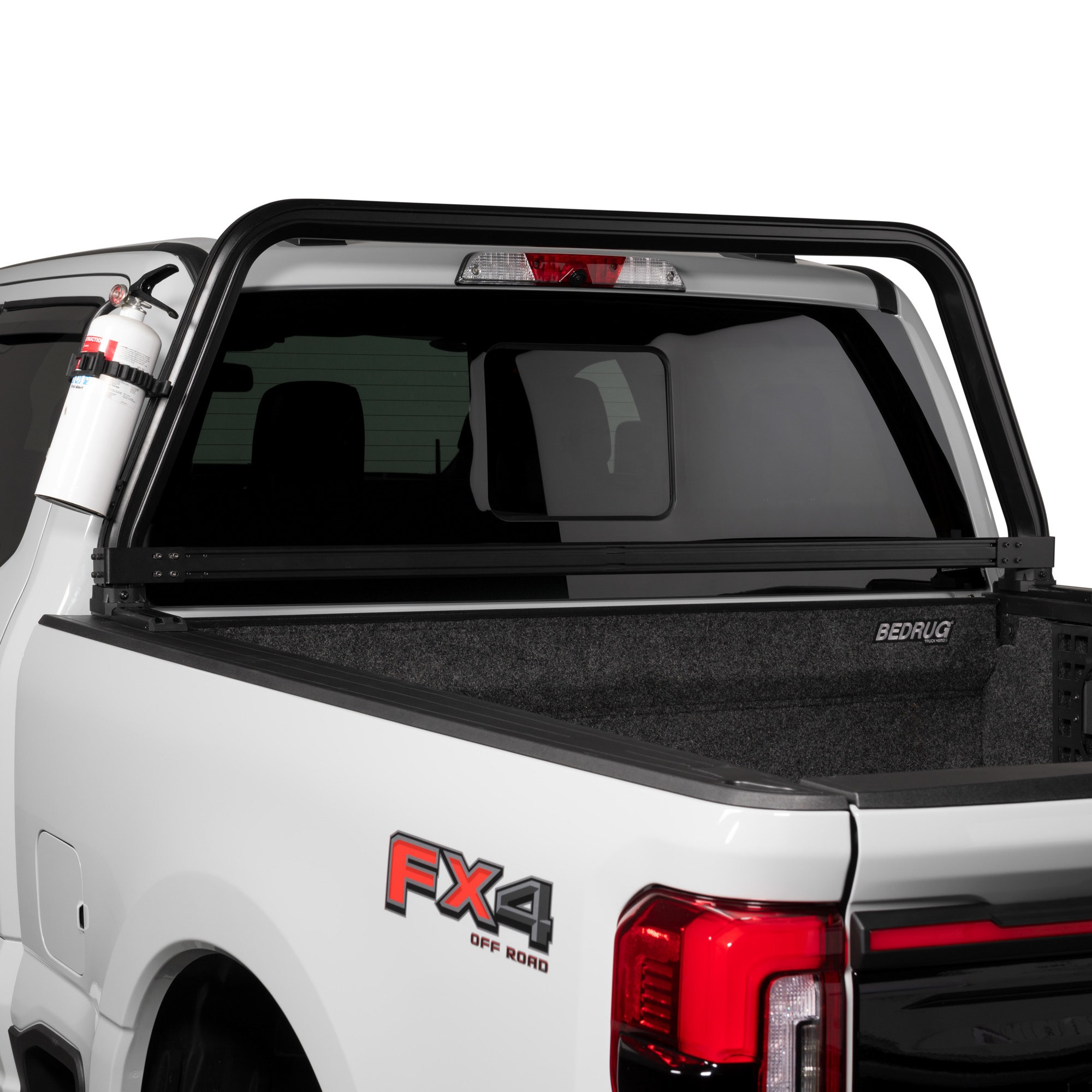 Super Duty Open Frame Cab Rack with Side-Mounted Quick-Access Gear Mounting System Super Duty Open Frame Cab Rack with Side-Mounted Quick-Access Gear Mounting System