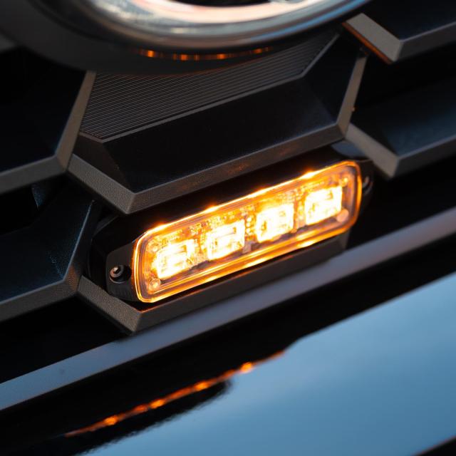 Stinger & Grille Bracket - Installed Closeup